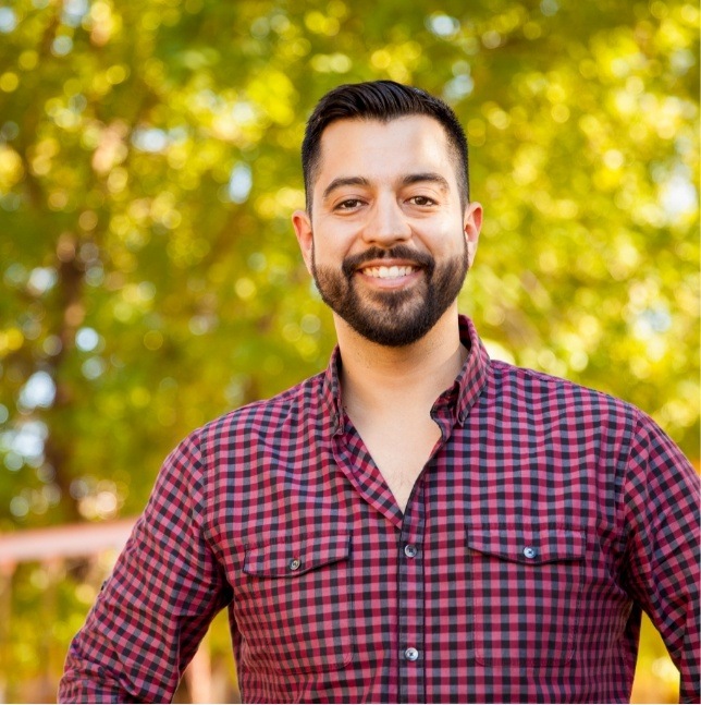 Man sharing healthy smile